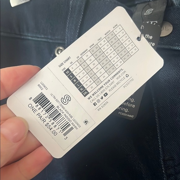 Hue Stretchy Jeggings Small - Picture 6 of 8